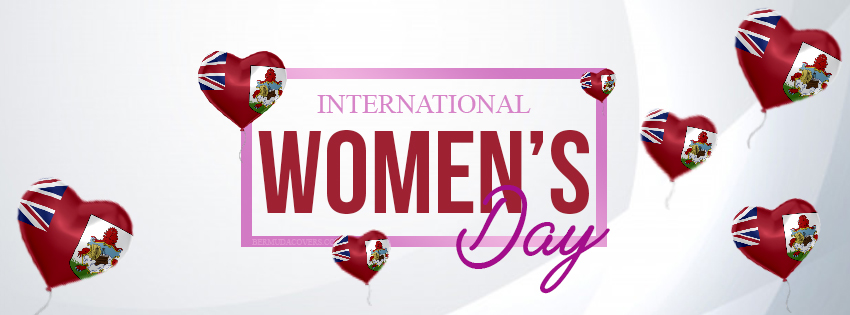 Bermuda Heart Balloons International Women's Day Facebook Cover & Phone  Screen 