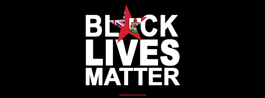 Black Lives Matter Bermuda Star Flag Facebook Cover & Phone Screen |  
