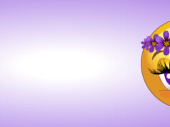 Emoji With Bermudiana Flower Headdress Facebook Cover & Phone Wallpaper #1