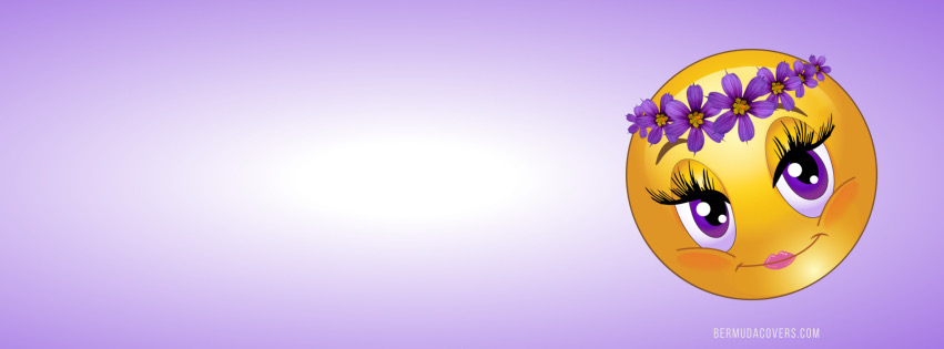 Emoji With Bermudiana Flower Headdress Facebook Cover & Phone Wallpaper #1  