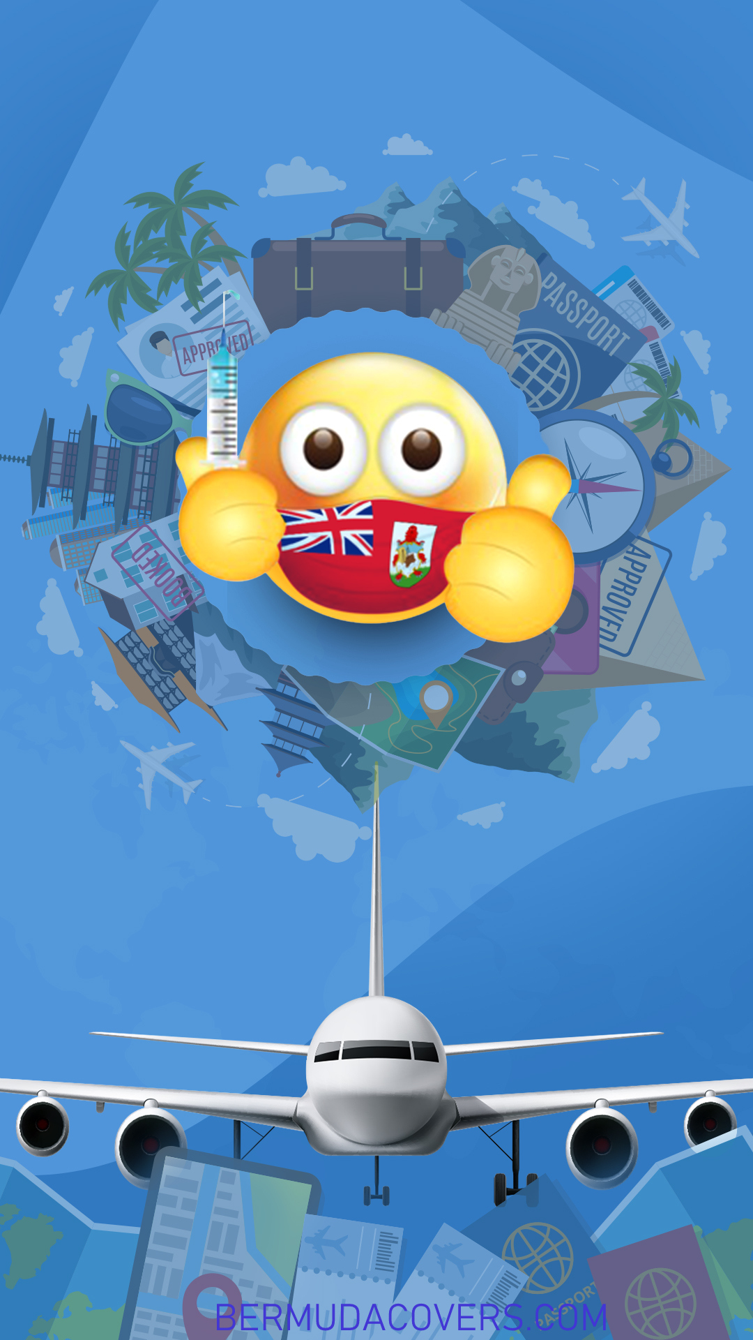 flag and plane emoji