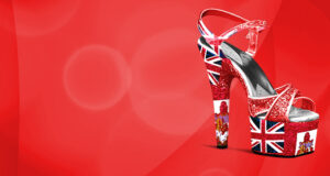 Bermuda Flag Red Platform High Heel Facebook Cover & Phone Wallpaper