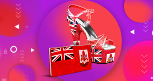 Stepping Out In Style: Bermuda Flag Heel & Purse Facebook Cover & Phone Wallpaper