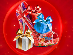 Red Bermuda Flag High Heel & Gift Boxes Facebook Cover & Phone Wallpaper