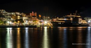 Hamilton Waterfront Shimmering At Night Facebook Cover & Phone Wallpaper