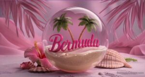 Pink Bermuda Sand Globe Facebook Cover & Phone Wallpaper