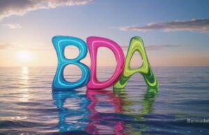 BDA Gel Letters On Ocean Facebook Cover & Phone Wallpaper