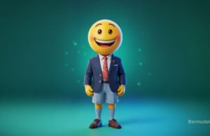 Bermuda Businessman Emoji Facebook Cover & Phone Wallpaper