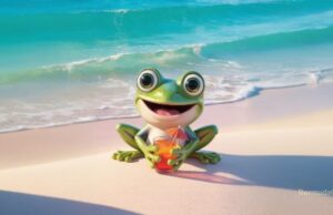 Treefrog Drinking Swizzle Facebook Cover & Phone Wallpaper