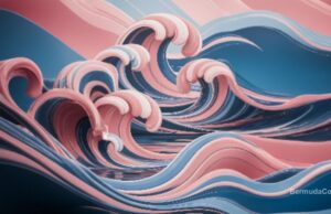 Swirling Pink & Blue Wave Abstract Facebook Cover & Phone Wallpaper