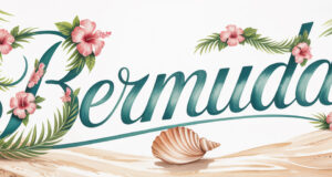 Bermuda Flowery Painting Facebook Cover & Phone Wallpaper
