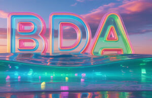 Vibrant Gel BDA Letters Facebook Cover & Phone Wallpaper