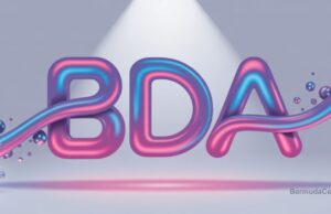 Spotlight On BDA In Pink & Blue Facebook Cover & Phone Wallpaper