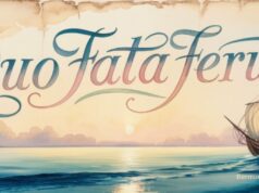Digital Painting Of Quo Fata Ferunt Facebook Cover & Phone Wallpaper