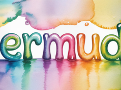 Watercolor Swirl Digital Art Facebook Cover & Phone Wallpaper