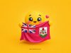 Emoji Loves Bermuda Facebook Cover & Phone Wallpaper