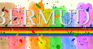 Abstract Bermuda Rainbow LGBTQI Pride