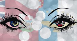 Looking At Bermuda & Azores Flags Facebook, Twitter & Phone Screen