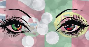 Looking At Bermuda & Portugal Flags Facebook Cover & Phone Screen