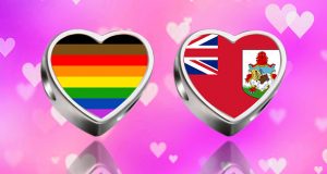 Purple Two Hearts Rainbow Bermuda Facebook, Twitter & Phone Screen