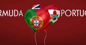 Bermuda Portugal Flag Heart Balloons Facebook, Twitter & Phone Screen