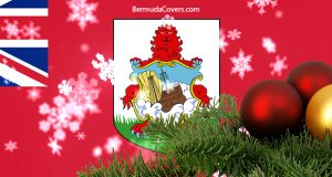 Bermuda Flag Christmas Wreath Balls Facebook Cover #2