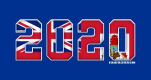Blue Bermuda New Year 2020 Facebook Cover & Phone Screen