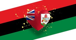 Bermuda Heart & Pan African Flag Facebook, Twitter & Phone Screen #2