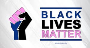 Black Lives Matter Pink & Blue Facebook Cover & Phone Screen