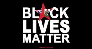 Black Lives Matter Bermuda Star Flag Facebook Cover & Phone Screen