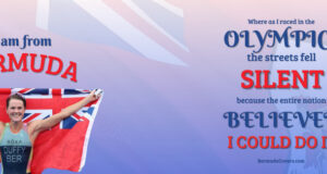 Flora Duffy “I Am From Bermuda” Quote II Facebook Cover & Phone Wallpaper