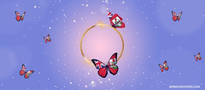 Bermuda Butterfly Flag Gold Ring & Purple social Facebook profile page media design free graphic image photo 8482 (1)