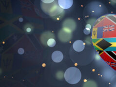 Bermuda & Caribbean Heart Flags Facebook Cover & Phone Wallpaper