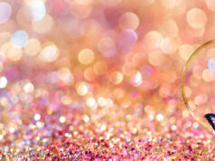 Pink Butterfly Bermuda Flag Glitter Facebook Cover & Phone Screen