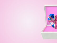 Pink Precious Jewel Heart Shaped Bermuda Flag Facebook Cover & Phone Wallpaper