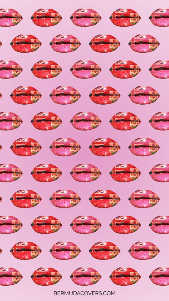 Bermuda Flags Lip Pattern Facebook, Twitter & Phone Screen ...