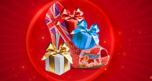Red Bermuda Flag High Heel & Gift Boxes Facebook Cover & Phone Wallpaper