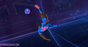 Digital Drawing Dante Leverock Bicycle Kick Goal Facebook Cover & Phone Wallpaper #1