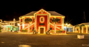 Christmas Lights St George’s Town Hall Facebook Cover & Phone Wallpaper