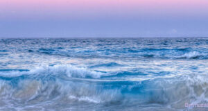 Pink Purple Blue Beach Waves Facebook Cover & Phone Wallpaper