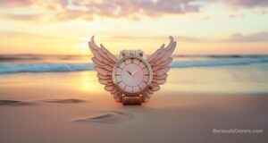 Time Flies On The Beach Facebook Cover & Phone Wallpaper