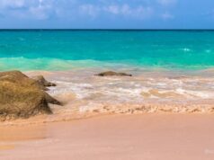 Bermuda Beach Waves Facebook Cover & Phone Wallpaper