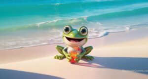 Treefrog Drinking Swizzle Facebook Cover & Phone Wallpaper