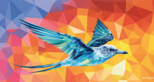 Abstract Bermuda Longtail Facebook Cover & Phone Wallpaper