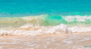 Bermuda Beach Waves Facebook Cover & Phone Wallpaper