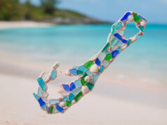 Bermuda Island Sea Glass Mosaic Facebook Cover & Phone Wallpaper