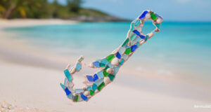Bermuda Island Sea Glass Mosaic Facebook Cover & Phone Wallpaper