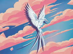 Origami Longtail Bird Bermuda Art Facebook Cover & Phone Wallpaper