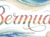 Watercolor Bermuda Hibiscus Facebook Cover & Phone Wallpaper