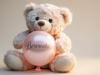 Photograph Of An Adorable White Fluffy Teddy Bear Facebook Cover & Phone Wallpaper